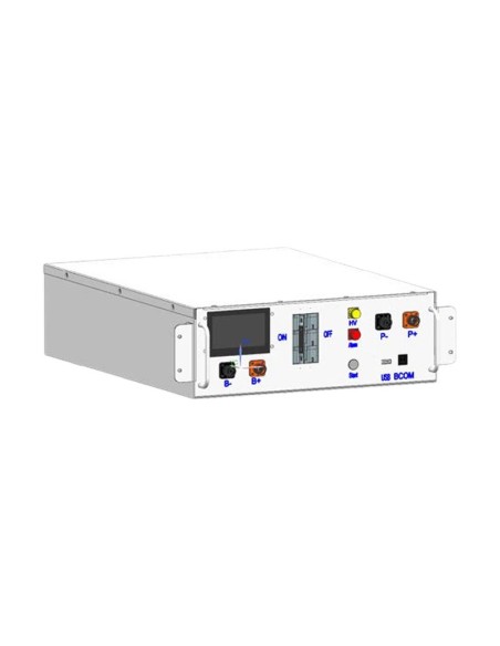 Kit fotovoltaico trifásico 30300W inversor 30kW DEYE litio BOS-GM 30.72kWh