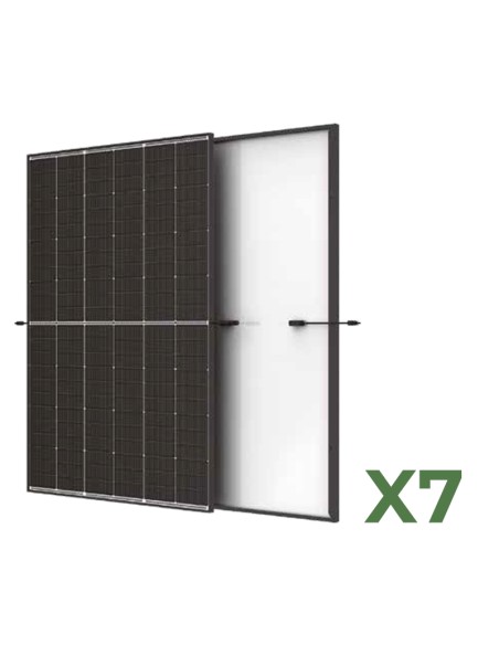 Set of 7 TRINASOLAR Vertex S+ 450W total 3150W mono photovoltaic solar panels