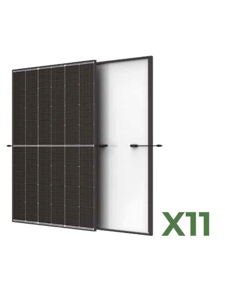 Set de 11 panneaux photovoltaïques 450W total 4950W mono TRINASOLAR Vertex S+