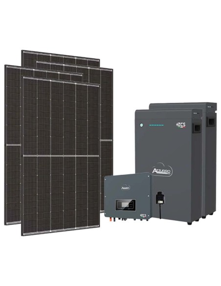 Single-phase photovoltaic kit 4050W Zucchetti 3.6kW lithium LV ZSX5000 S 10.2kWh