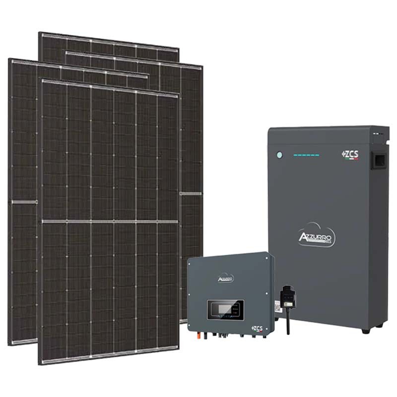 Kit fotovoltaico monofase 6300W inverter Zucchetti 6kW litio LV