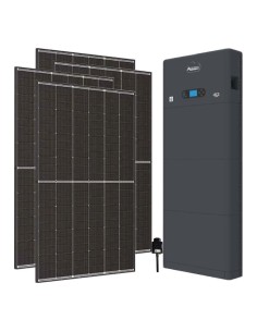 Kit fotovoltaico monofásico 6300W inversor Zucchetti 5kW batería litio 15.36kWh