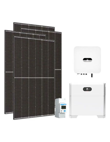 Kit photovoltaïque monophasé 5400W onduleur Huawei 5kW lithium LUNA2000 5kWh