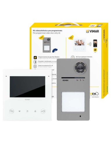Videocitofonia: vendita online Kit videocitofonico 2 fili plus a colori TAB 5S UP Wi-Fi Vimar