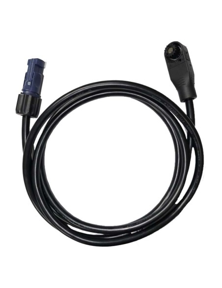 Negative cable connecting battery to three-phase Deye inverter