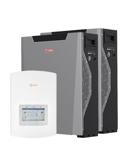 Single-phase storage system Solis inverter 4.6kW lithium battery Weco 10.7kWh