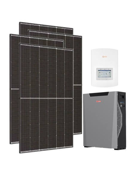 Einphasiges Photovoltaik-Kit 3600W Wechselrichter Solis 3.6kW Akku Weco 5.3kWh Einphasiges Photovoltaik-Kit 3600W Wechselrichter Solis 3.6kW Akku Weco 5.3kWh