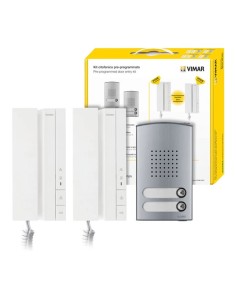 Kit citofonico bifamiliare Voxie 2 Fili Plus Vimar