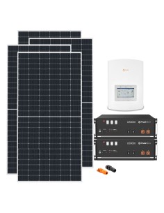 Serie Pro: vendita online Kit fotovoltaico monofase 4680W PRO inverter ibrido Solis 4.6kW Pylontech 9.6kWh