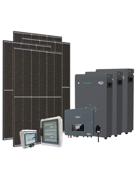 Einphasige Photovoltaik-Kit 6300W Plus-Zucchetti 6kW Akku ZSX5000 S 15.3kWh