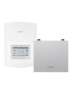 Solis con batterie Dyness: vendita online Sistema di accumulo monofase inverter Solis 3kW litio DL5.0C Dyness 5.12kWh