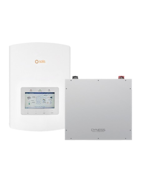 Sistema de almacenaje monofásico inversor Solis 5kW litio DL5.0C Dyness 5.12kWh