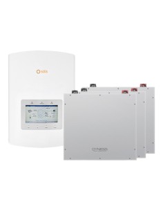 Système de stockage monophasé onduleur Solis 6kW lithium DL5.0C Dyness 15.36kWh