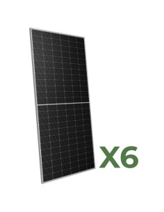 Set de 6 panneaux photovoltaïque double face 595W total 3570W mono Peimar