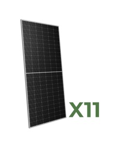 Set 11 paneles fotovoltaico doble cara 595W total 6545W mono Peimar semi-celdas
