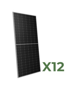 Set 12 595W summe 7140W bifaziale Photovoltaik-Solarmodul mono Peimar Halbzellen