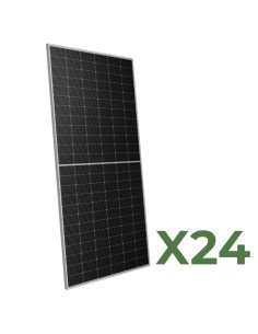 Set 24 595W total 14280W Peimar mono bifacial photovoltaic solar panel half cell