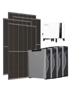 Kit photovoltaïque triphasé 10350W onduleur Solis 10kW cumul Weco 5k3 XP 21.4kWh