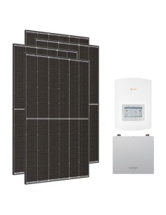 Kit fotovoltaico monofásico 3600W inversor Solis 3.6kW litio Dyness DL5.0C 5.12kWh