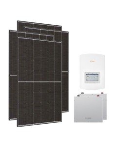 Kit fotovoltaico monofásico 5400W inversor Solis 5kW litio Dyness 10.24kWh