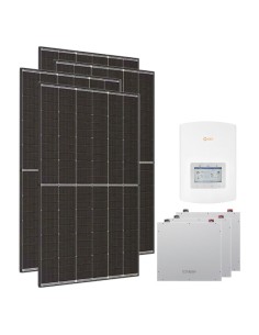 Kit fotovoltaico monofásico 5400W inversor Solis 5kW litio Dyness 15.36kWh
