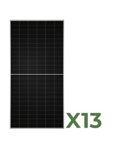Set 13 Doppelseitiges Photovoltaik-Solarmodul 590W Gesamt 7670W mono TW Solar
