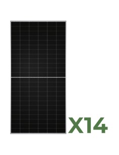 Set 14 Doppelseitiges Photovoltaik-Solarmodul 590W Gesamt 8260W mono TW Solar
