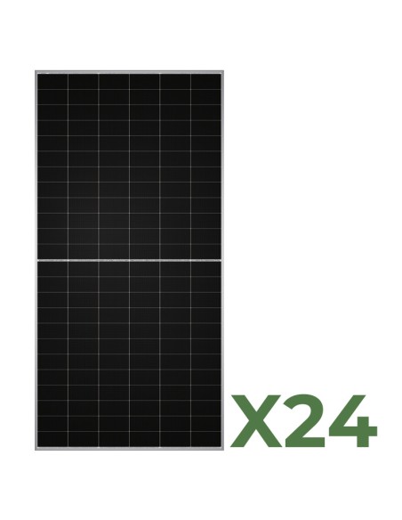 Set de 24 paneles solar fotovoltaico doble cara 590W total 14160W mono TW Solar
