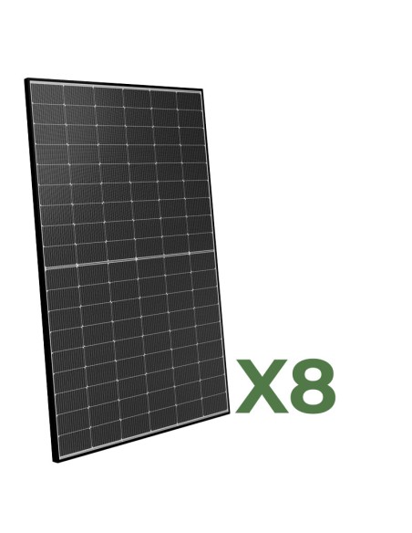 Set 8 Doppelseitiges Photovoltaik-Solarmodul 450W Gesamt 3600W mono Peimar