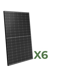 Set of 6 bifacial photovoltaic solar panels 450W total 2700W mono Peimar