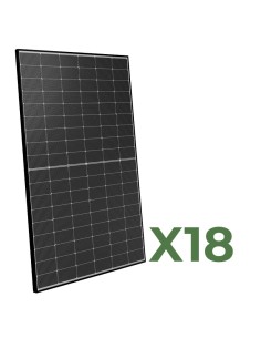 Set de 18 paneles solar fotovoltaico de doble cara 450W total 8100W mono Peimar