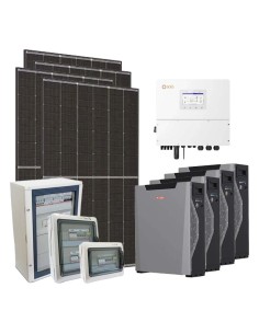 Kit photovoltaïque triphasé 20250W PLUS onduleur Solis 20kW cumul Weco 21.4kWh