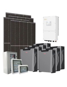 Dreiphasiges Photovoltaik-Kit 30150W PLUS Inverter Solis 30kW Akku Weco 37.5kWh