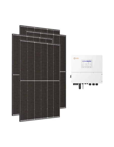 Serie Base: vendita online Kit fotovoltaico trifase 15300W inverter Solis 15kW predisposto per accumulo