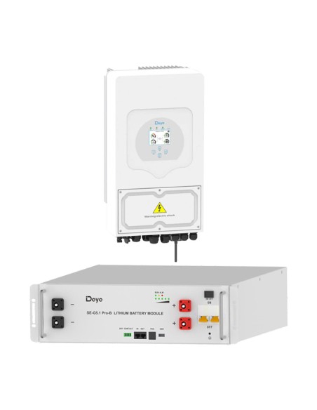 Single-phase storage system 6kW inverter DEYE lithium SE-G5.1 Pro-B 5.12kWh