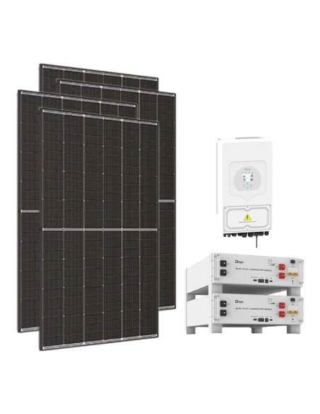 Serie Pro: vendita online Kit fotovoltaico monofase 6300W inverter Deye 6kW litio SE-G5.1 Pro-B 10.24kWh