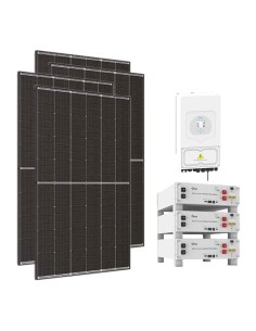 Single-phase photovoltaic kit 6300W Deye 6kW lithium SE-G5.1 Pro-B 15.36kWh