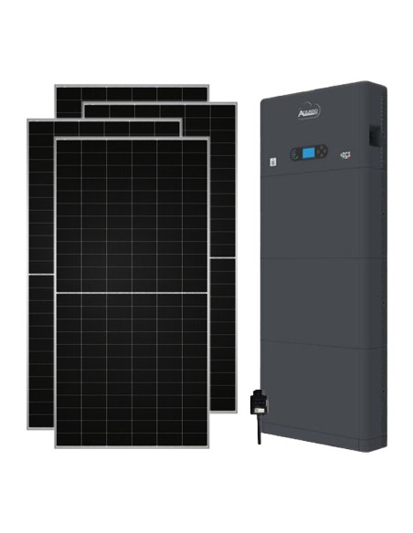 Single-phase photovoltaic kit 4130W Zucchetti inverter 3.6kW lithium 10.24kWh