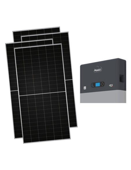 Kit fotovoltaico monofásico 4720W inversor ZCS Azzurro 4.6kW para accumulation
