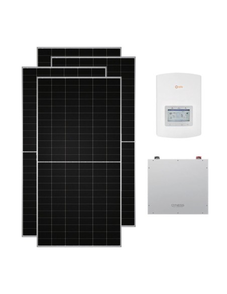 Serie Pro: vendita online Kit fotovoltaico monofase 3540W inverter 3kW Solis litio Dyness DL5.0C 5.12kWh