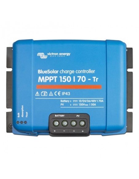 Regolatori di carica MPPT: vendita online Regolatore di Carica MPPT BlueSolar 150/70-TR 150Voc 70A Victron Energy Regolatori di carica MPPT: vendita online Regolatore di Carica MPPT BlueSolar 150/70-TR 150Voc 70A Victron Energy