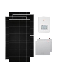 Einphasig Photovoltaik-Kit 4130W Wechselrichter Solis 3.6kW Akku Dyness 10.24kWh