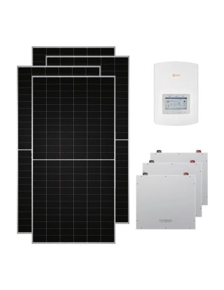 Single-phase photovoltaic kit 4720W Solis inverter 4.6kW lithium Dyness 15.36kWh