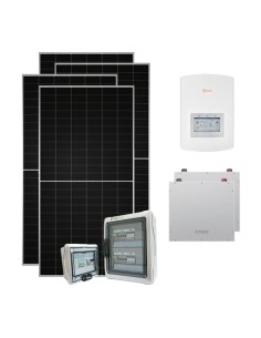 Kit photovoltaïque monophasé 4130W PLUS onduleur Solis 3.6kW Dyness 10.24kWh