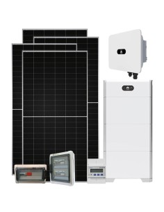 Three-phase photovoltaic kit 12390W PLUS Huawei MB0 12kW lithium 15kWh BMS