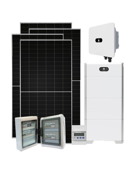 Kit fotovoltaico trifásico 15340W PLUS Huawei MB0 15kW litio LUNA2000 15kWh