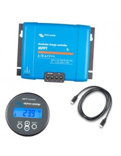 Set Regolatore di Carica MPPT BlueSolar 150/60-Tr 150VOC 60A + Display MPPT Control