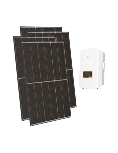 Kit photovoltaïque triphasé 12150W onduleur string Solis 12kW connecté au réseau
