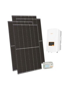 Kit fotovoltaico trifásico 12150W Inversor Solis 12kW función de entrada cero