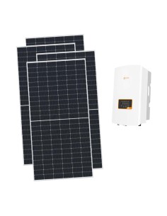 Three-phase photovoltaic kit 11700W Solis string inverter 12kW connected to grid